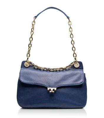 Parisian Blue Tory Burch Megan Small Shoulder Bag  