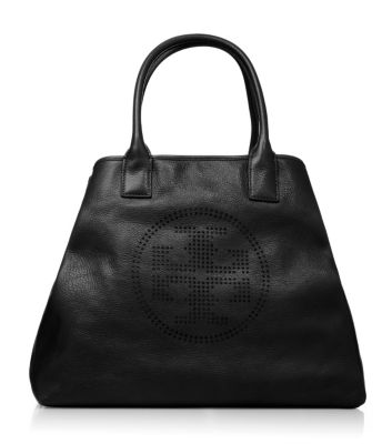 Tory Burch Perforated Logo Tote 