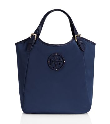 Tory Burch Small Slouchy Stacked Logo Tote 