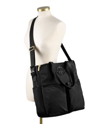 Black Tory Burch Stacked Logo Billy Baby Bag 