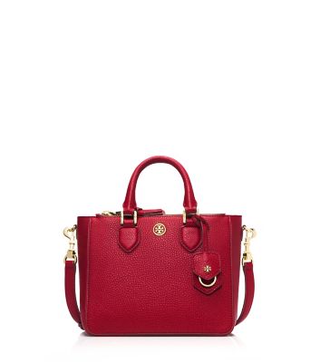 Kir Royale Tory Burch Robinson Pebbled Mini Square Tote 