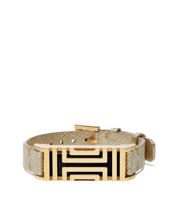 Tory Burch metallic leather fitbit 