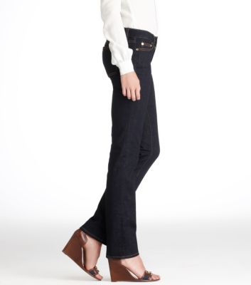 Tory Burch Straight Leg Saturated Jean 