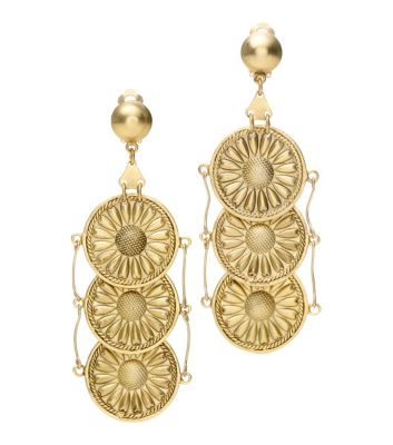 TORY BURCH FOUNDATION COIN EARRING