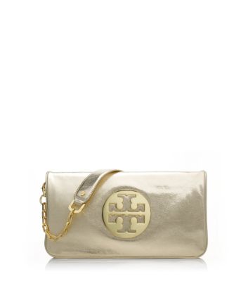 Tory Burch Metallic Reva Clutch 