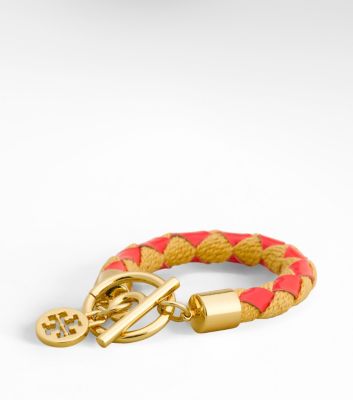 WOVEN ROPE BRACELET | PINK/NATURAL | 668