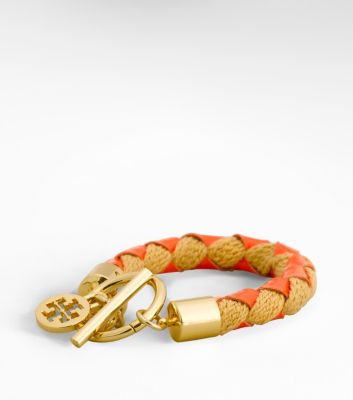 WOVEN ROPE BRACELET | ORANGE/NATURAL | 822