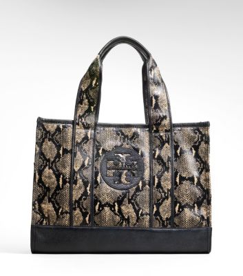 SNAKE PRINT TORY TOTE
