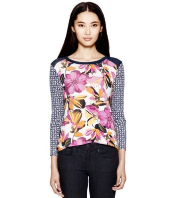 Ivory Elandia  Tory Burch Cassie T-shirt  