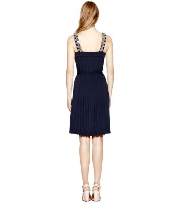 Med Navy Tory Burch Jacqueline Dress 