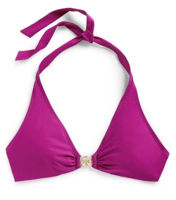 Party Fuschia. Tory Burch Logo Halter  