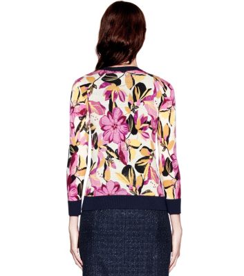 Ivory Elandia  Tory Burch Aimee Cardigan 