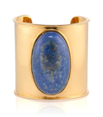 Tory Burch Large Oval Stone Cuff 