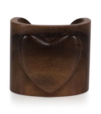 WOODEN HEART CUFF