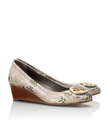 Tory Burch Python Print Molly Wedge  