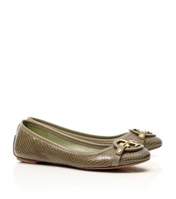 Tory Burch Snake Printed Aaden Ballet Flat  