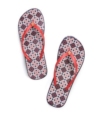 Tory Red- T Print Tory Burch Infradito Thandie 