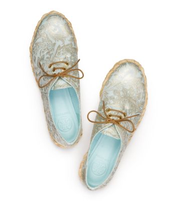 Tory Burch Walden Metallic Matelesse Flat 