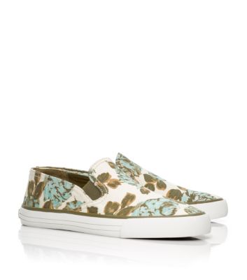 Rosa A/royal Tan/alpin Tory Burch Miles Sneaker  