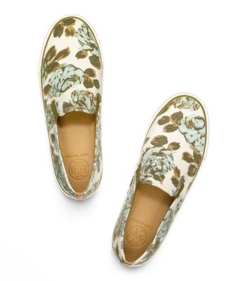 Rosa A/royal Tan/alpin Tory Burch Miles Sneaker 