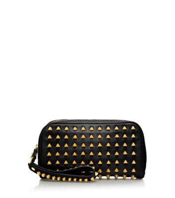 Pyramid Stud Wristlet Clutch