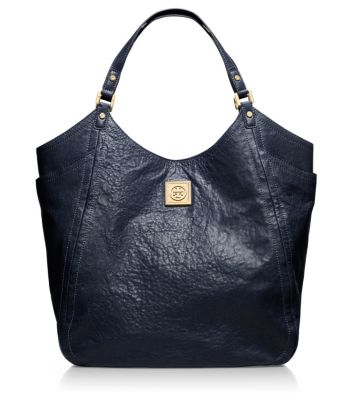 Tory Navy Tory Burch Louiisa Slouchy Tote 