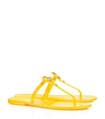 tory burch mini miller clear jelly sandals