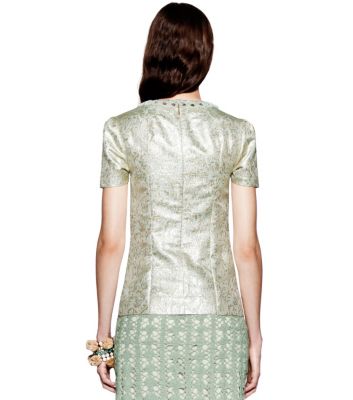 Tory Burch Lola Metallic Top 