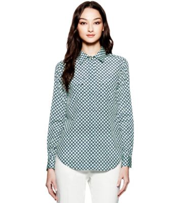 Atlantis Orlean  Tory Burch Evelin Shirt  