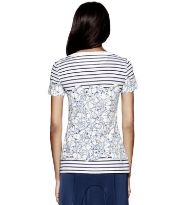 Poundcake Avignon Stripe  Tory Burch Carson T-shirt 