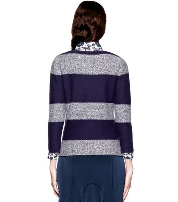 French Blue/vanilla Cake Tory Burch Becky Sweater 