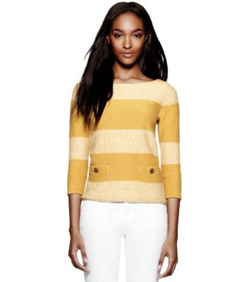 Golden Sun/vanilla Cake Tory Burch Becky Sweater  