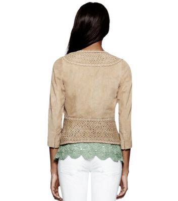 Tory Burch Suede Ryan Jacket 