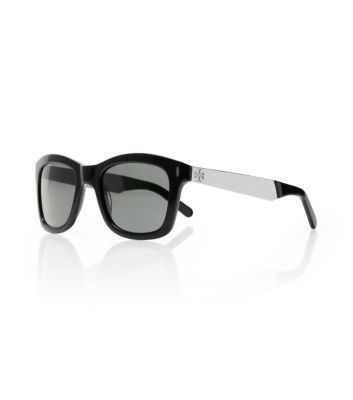 Vintage Square Sunglasses with Metal Logo