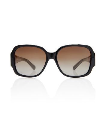 Dark Tort Tory Burch Oversized Square Sunglasses 