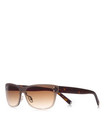Brown/havana Tory Burch Etched &ldquo;t&rdquo; Sunglasses 