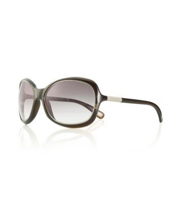 ROUNDED SUNGLASSES WITH GOLD INLAY