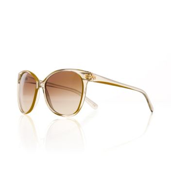 10561358 Yellow Tory Burch Rounded Cat-eye Sunglasses 