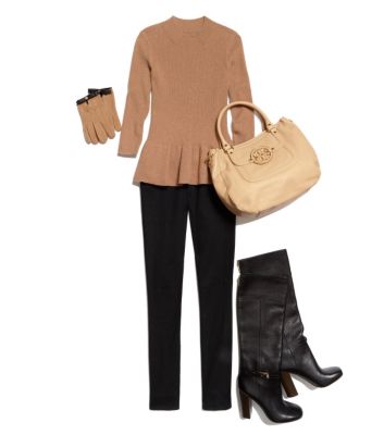 Peplum + Black Pant