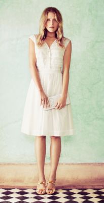 Tory Burch The Little White Dress: Soft + Floaty 