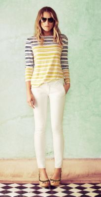 Tory Burch Stripes, Meet Whites 