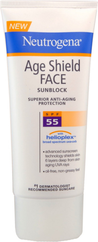 Sun Neutrogena Age Shield Face Sunblock SPF 55 Ulta   Cosmetics 