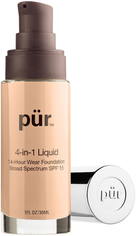 With Pur Minerals liquid foundation with SPF 15, you get hours and 