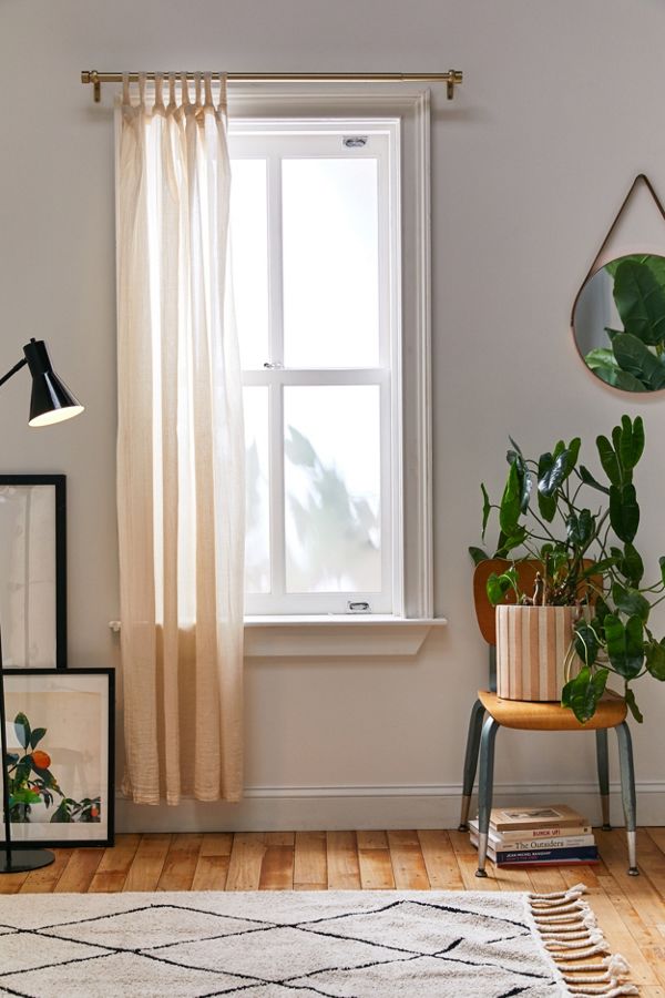 Slide View: 2: Crinkle Gauze Window Panel