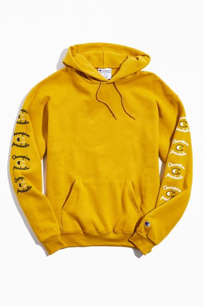 champion repeat eco hoodie yellow