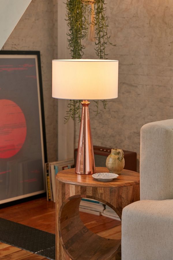 Linda Copper Table Lamp | Urban Outfitters
 