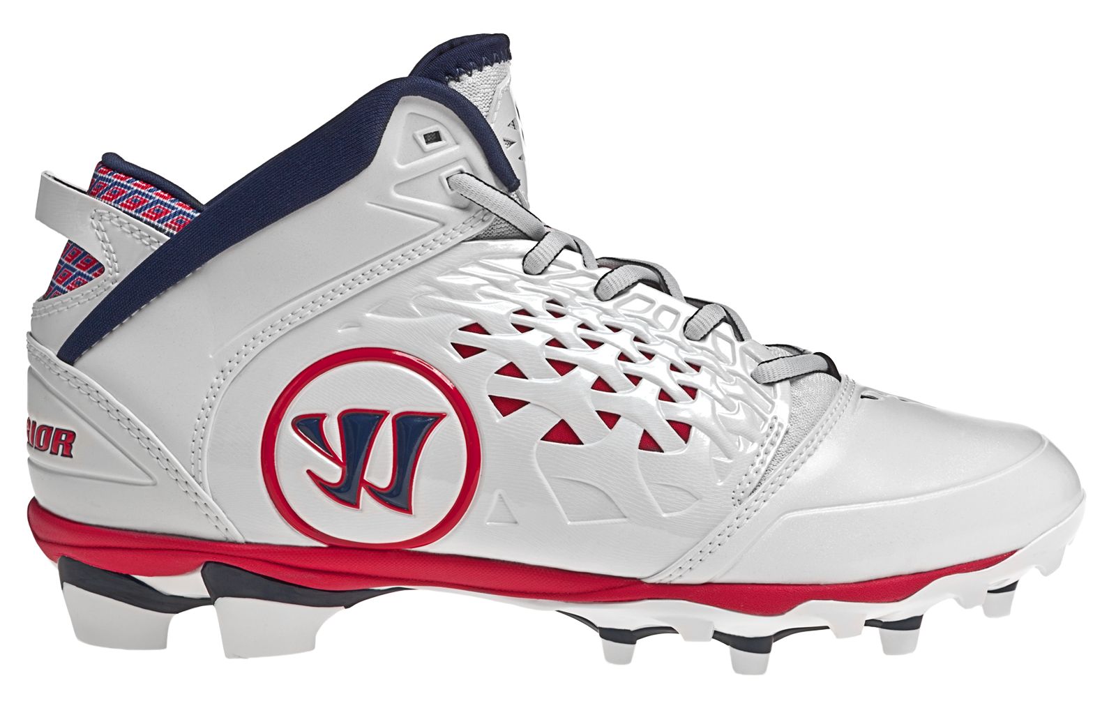 Adonis Cleat - Rabil Edition, White with Red &amp; Blue