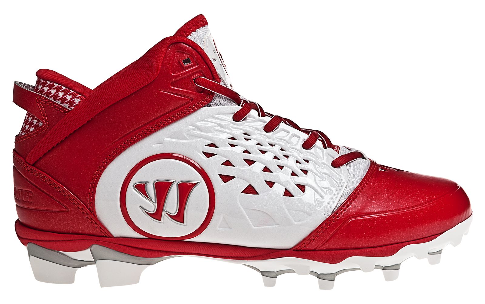 Adonis Cleat, White with Red