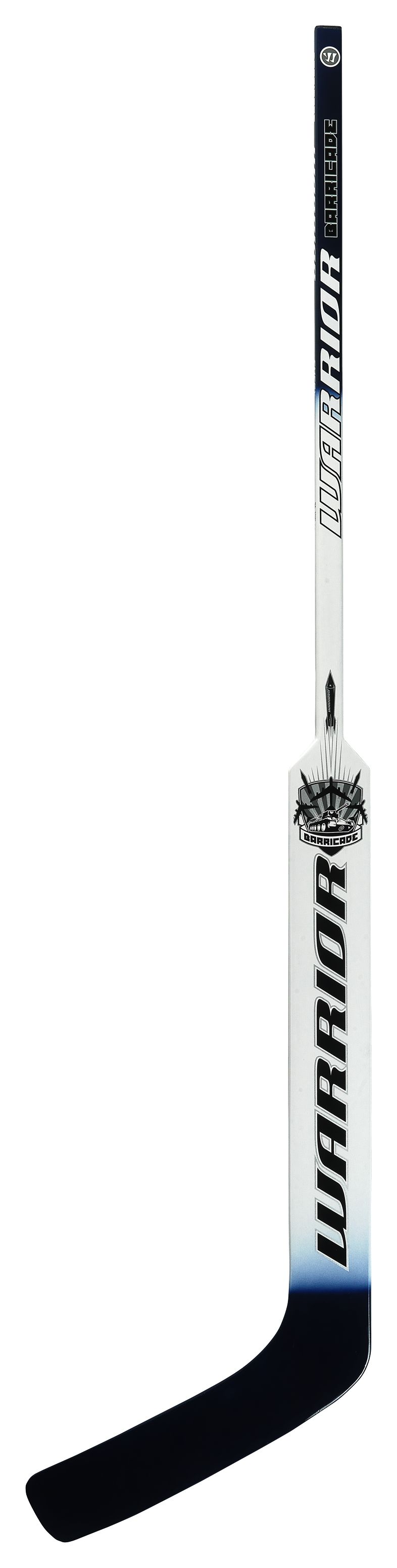 Barricade Goalie Stick, White with Navy