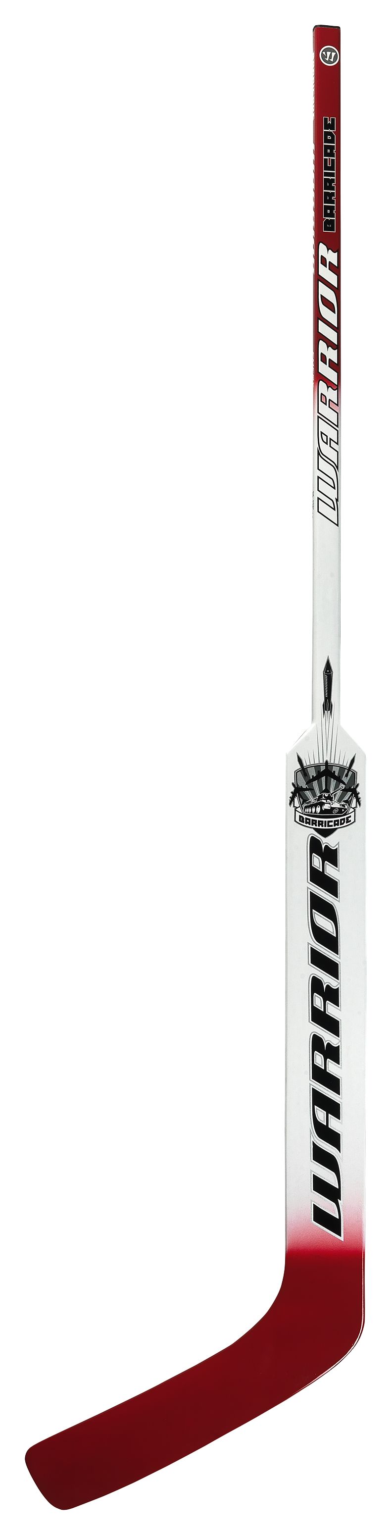 Barricade Goalie Stick, White with Red